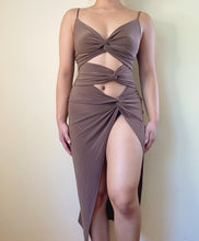 Load image into Gallery viewer, Athena Midi Dress (Mocha)
