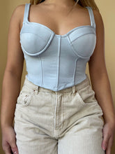 Load image into Gallery viewer, Gina Corset Top (Light Blue)
